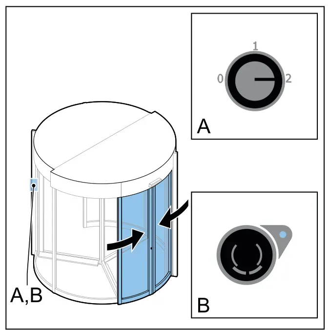 Закриття нічних дверей (Automatic NLD)
