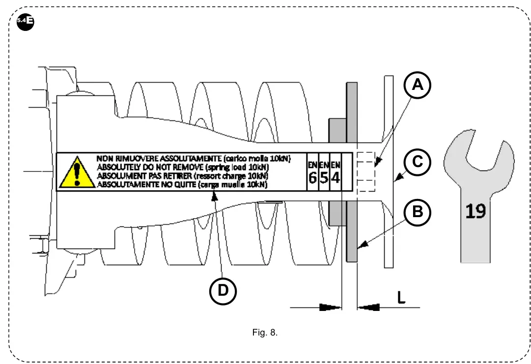 Рис. 8 — Регулювання пружини