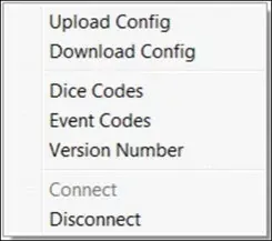 Меню BEST з пунктами Dice Codes і Event Codes