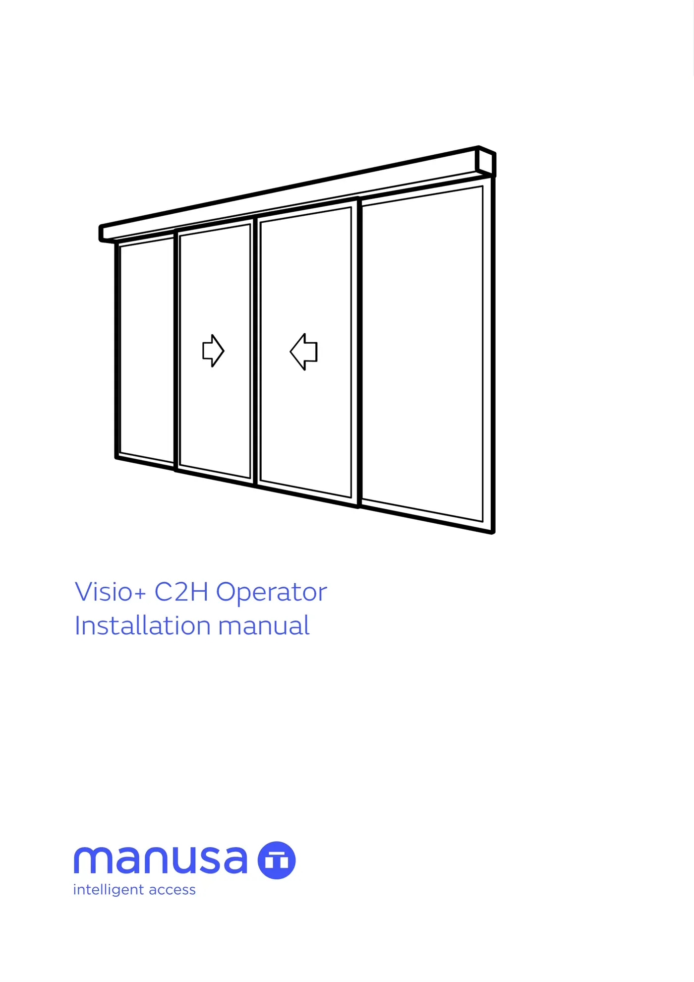 Обкладинка інструкції з монтажу оператора Manusa Visio+ C2H