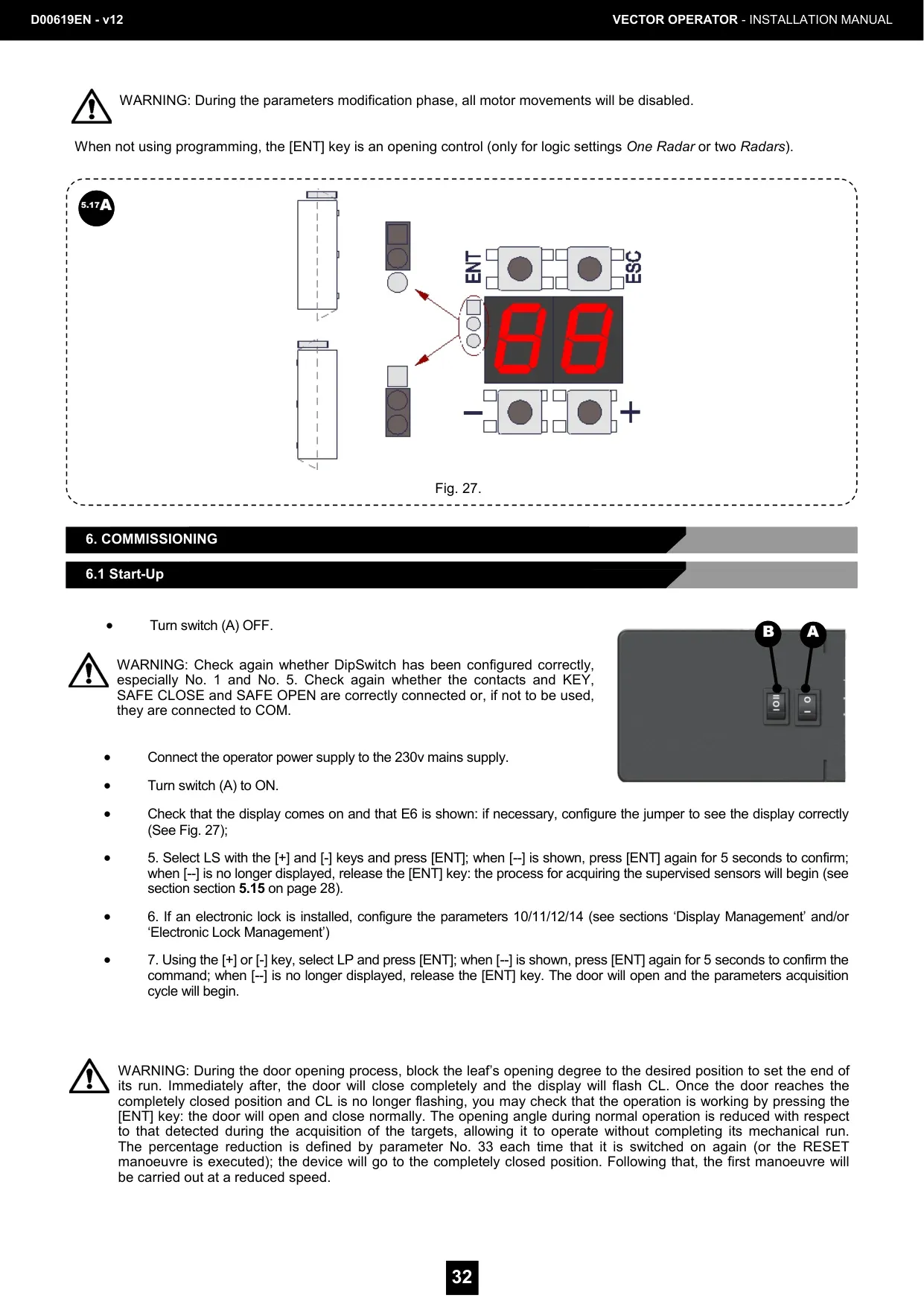 Рис. 27 — Процедура введення в експлуатацію